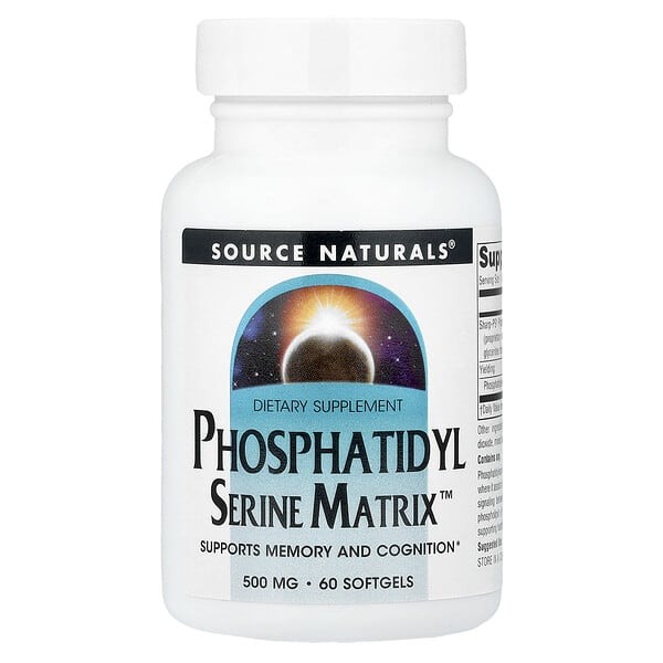 Source Naturals, Phosphatidyl Serine Matrix™, 500 mg, 60 Softgels — product photo 1
