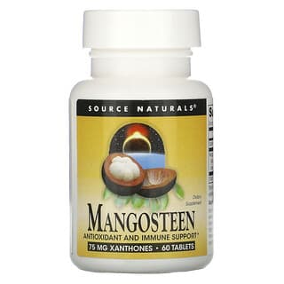 Source Naturals, Mangostán, 187,5 mg, 60 tabletas