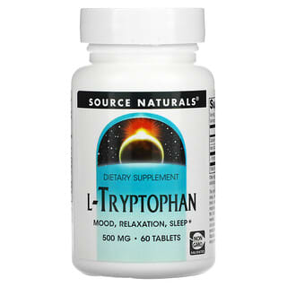 Source Naturals, L-triptofano, 500 mg, 60 Comprimidos