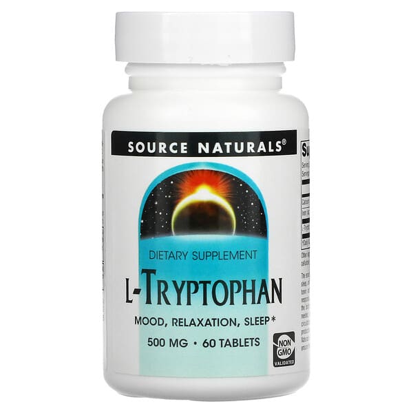 Source Naturals, L-Tryptophan, 500 mg, 60 Tabletten