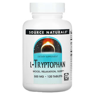 Source Naturals, L-Triptofano, 500 mg, 120 Comprimidos