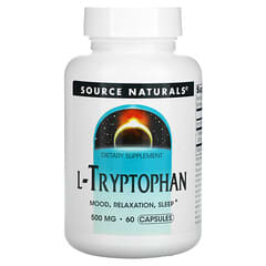 Source Naturals, L-トリプトファン、500 mg、60カプセル