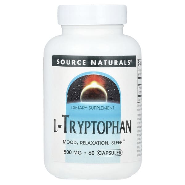 Source Naturals L-Tryptophan, 500 mg, 60 Capsules