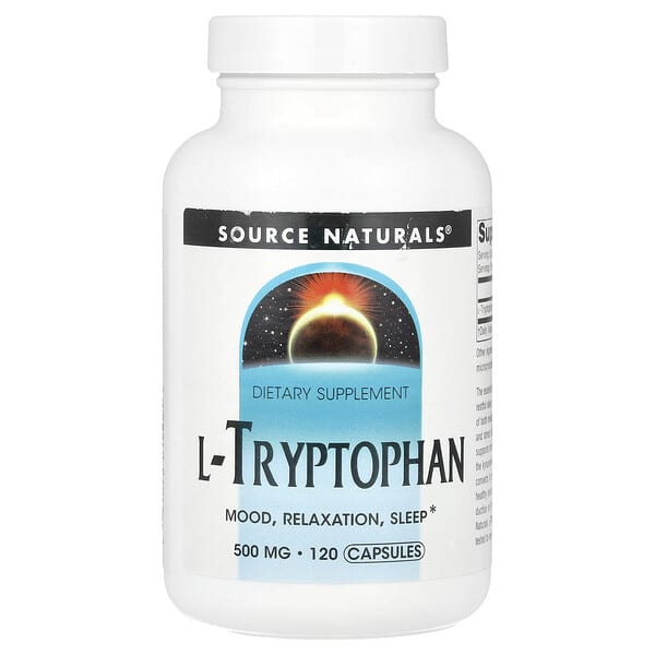 Source Naturals L-Tryptophan, 500 mg, 120 Capsules