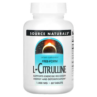 Source Naturals, L-シトルリン、 1000 mg、 60タブレット