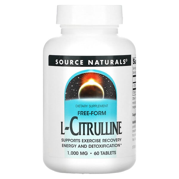 Source Naturals, L-citrulina, 1000 mg, 60 tabletas