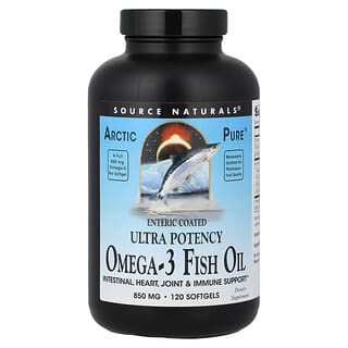 Source Naturals, Arctic Pure®, Omega-3 Fish Oil, 850 mg, 120 Softgels
