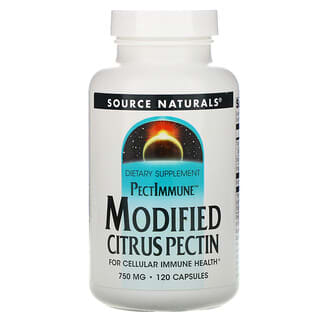 Source Naturals, PectImmune, Modified Citrus Pectin, 750 mg, 120 Capsules