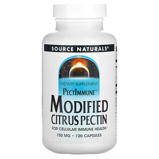 Source Naturals, PectImmune, Pectina cítrica modificada, 750 mg, 120 cápsulas (187 mg por cápsula)