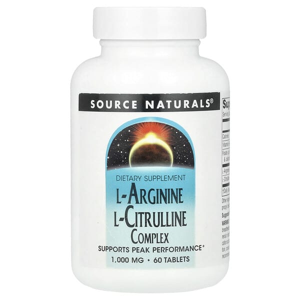L-Arginine L-Citrulline Complex, 60 Tablets
