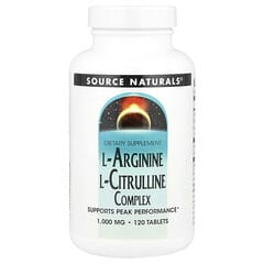 Complejo de L-arginina y L-citrulina, 120 comprimidos