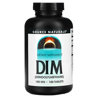 Source Naturals, DIM (diindolylméthane), 100 mg, 180 comprimés