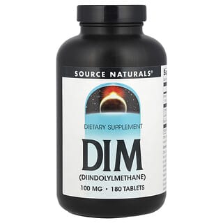 Source Naturals, DIM, 100 mg, 180 comprimés