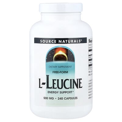 Source Naturals, Free Form L-Leucine, 500 mg, 240 Capsules