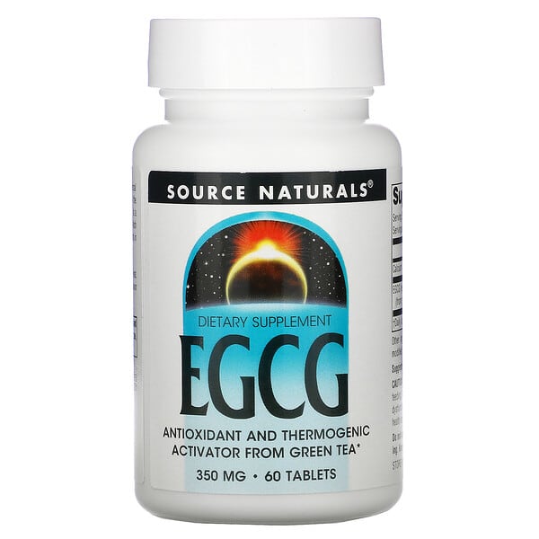 Source Naturals, EGCG, 350 mg, 60錠