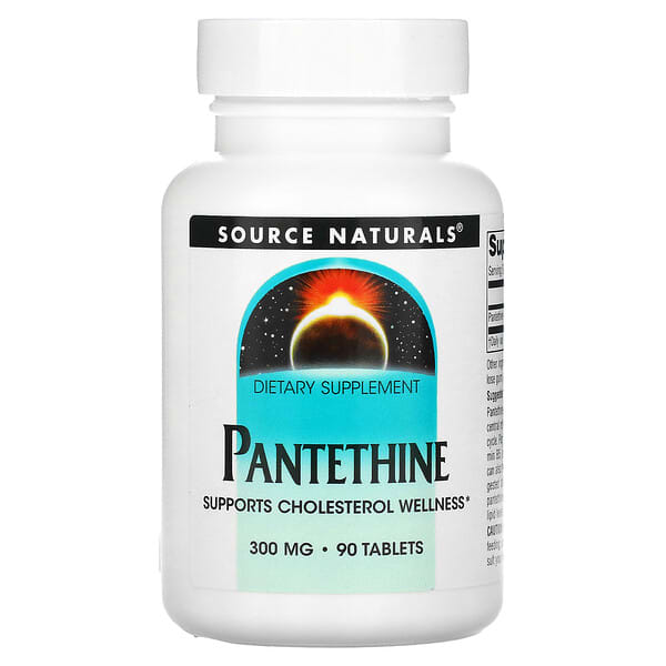 Source Naturals, пантетин, 300 мг, 90 таблеток