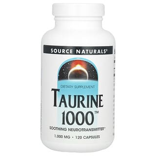 Source Naturals, Taurina 1000, 1000 mg, 120 cápsulas