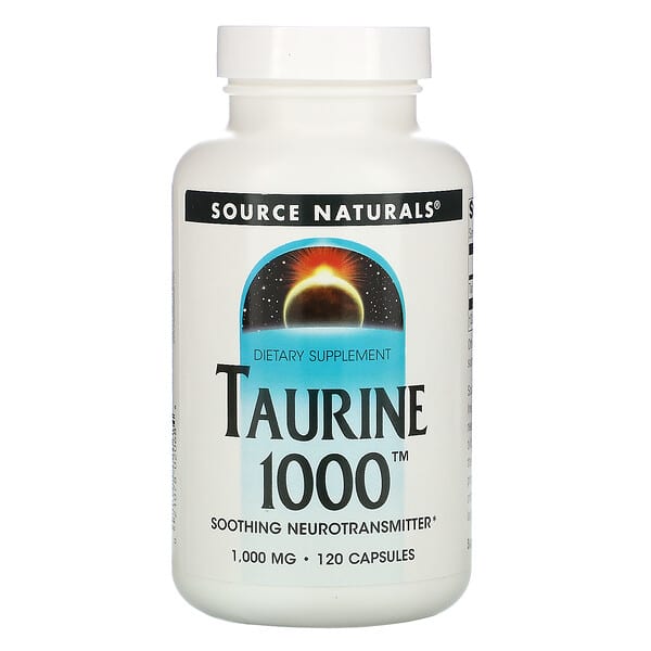 Source Naturals, таурин, 1000 мг, 120 капсул