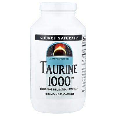 Source Naturals, Taurine 1000, 1000 mg, 240 Capsules
