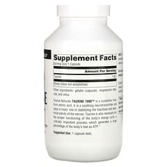 Source Naturals‏, Taurine, 1,000 mg, 240 Capsules