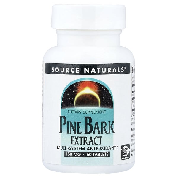 Source Naturals, Extrait d'écorce de pin, 60 comprimés