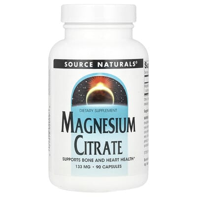 Source Naturals, Magnesium Citrate, 133 mg, 90 Capsules