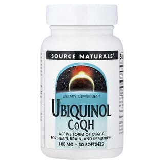 Source Naturals, Ubiquinol, CoQH, 100 mg, 30 Softgels