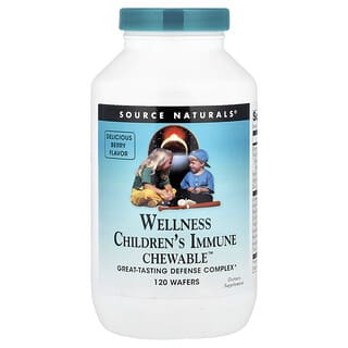 Source Naturals, Wellness Children's Immune Chewable™, frutti di bosco, 120 wafer