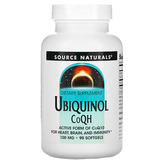 Source Naturals, Ubiquinol CoQH, 100 mg, 90 cápsulas