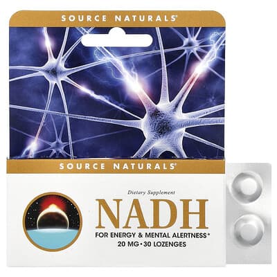 Source Naturals, NADH, 20 mg, 30 Lozenges