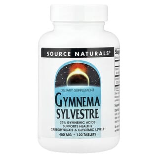 Source Naturals‏, ג'ימנמה, 450 מ"ג, 120 טבליות