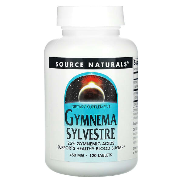 Source Naturals, 김네마 실베스트르, 120정