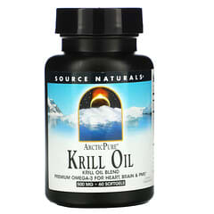 Source Naturals, ArcticPure, крилевый жир, 500 мг, 60 желатиновых капсул