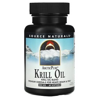 Source Naturals, ArcticPure, huile de krill, 500 mg, 60 gélules souples