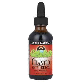 Source Naturals, Cilantro Metal Detox ™ с хлореллой, 59,14 мл (2 жидк. Унции)