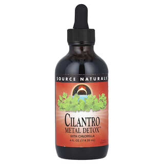 Source Naturals, Cilantro Metal Detox ™ с хлореллой, 118,28 мл (4 жидк. Унции)