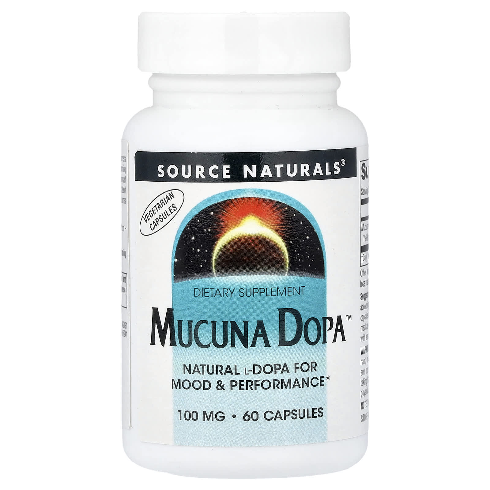 Source Naturals, Mucuna Dopa™, 100 мг, 60 капсул
