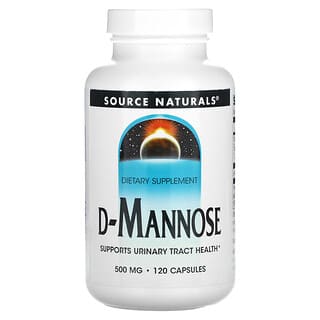 Source Naturals, D-manosa, 500 mg, 120 cápsulas