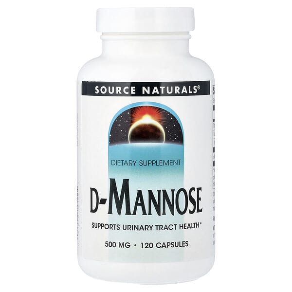 D-Mannose, 500 mg, 120 Capsules