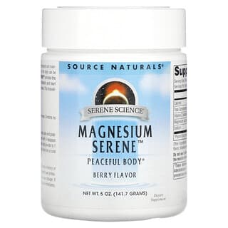 Source Naturals, Magnesium Serene，舒缓身心，浆果味，5 盎司（141.7 克）