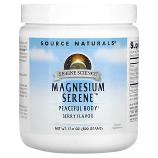 Source Naturals, Magnesio Serene, Sabor a bayas, 17,6 oz (500 g)