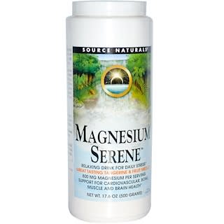 Source Naturals, Magnesium Serene, мандарин и фруктовая смесь, 500 г