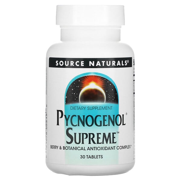 Source Naturals, Pycnogenol Supremo, 30 tabletas