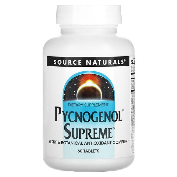Source Naturals‏, Pycnogenol Supreme, ‏60 טבליות