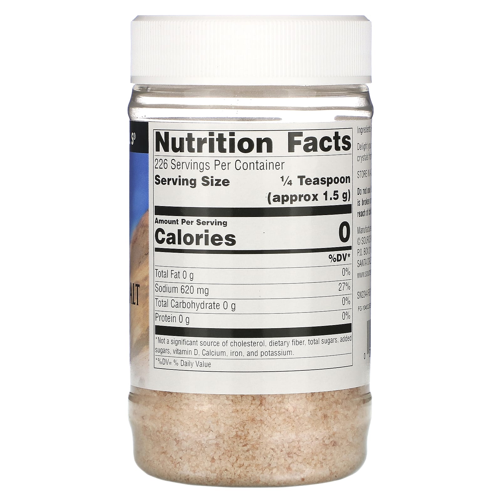 Source Naturals, Crystal Balance, Himalayan Rock Salt, Fine Grind, 12