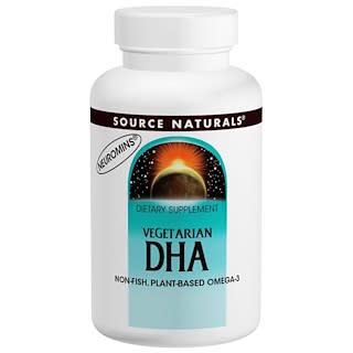 Source Naturals, Vegetarian DHA, 200 mg, 120 Softgels