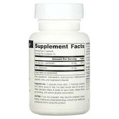 Source Naturals, Soulagement gastrique, 37,5 mg, 30 capsules