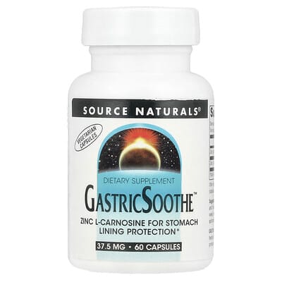 Source Naturals, GastricSoothe™, 37.5 mg, 60 Vegetarian Capsules (18.75 mg per capsule)