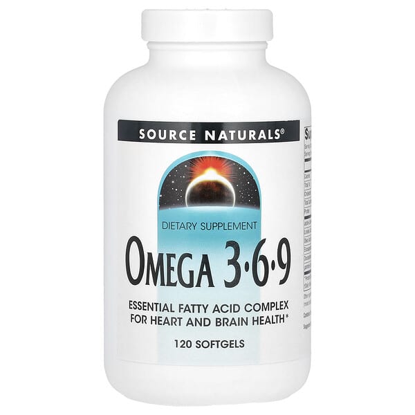 Source Naturals Omega 3-6-9, 120 Softgels