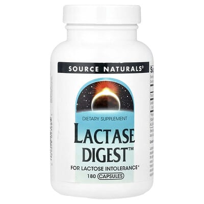 Source Naturals, Lactase Digest™, 180 Capsules (90 mg per Capsule)